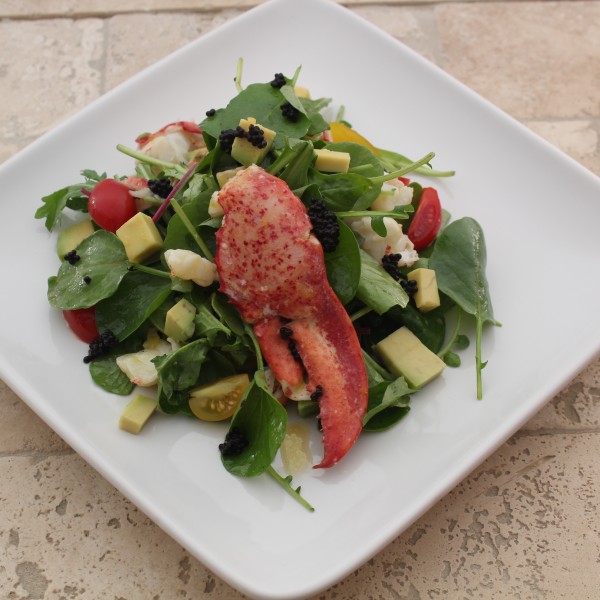 Champagne Poached Lobster Salad With A Champagne Caviar Vinaigrette